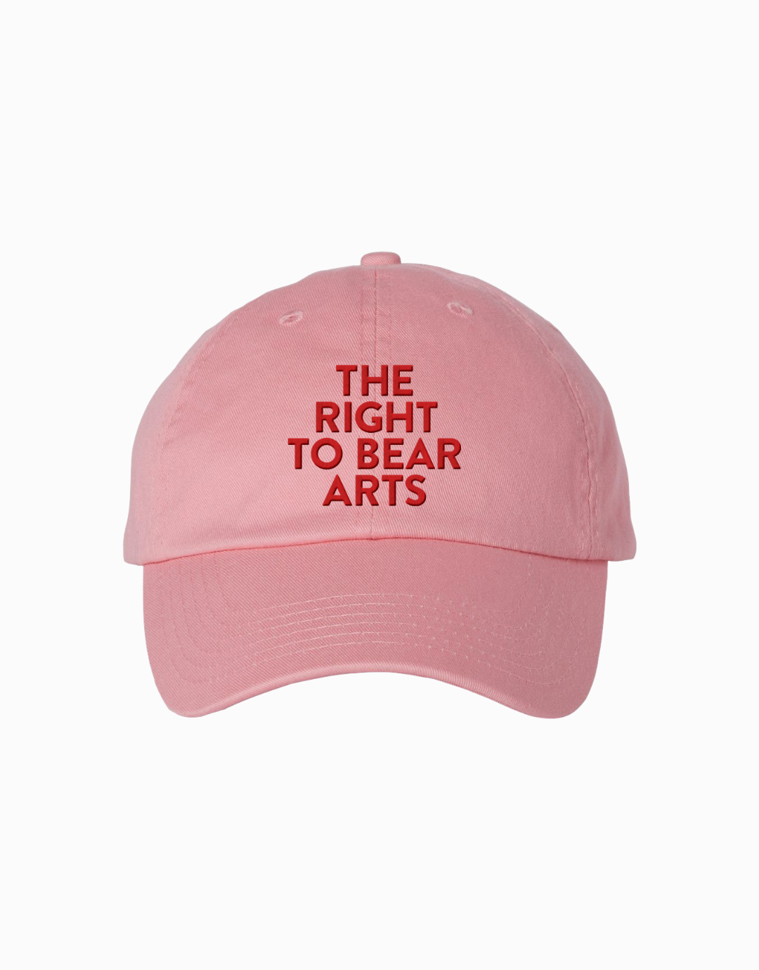 The Right to Bear Arts Hat - Pink/Red