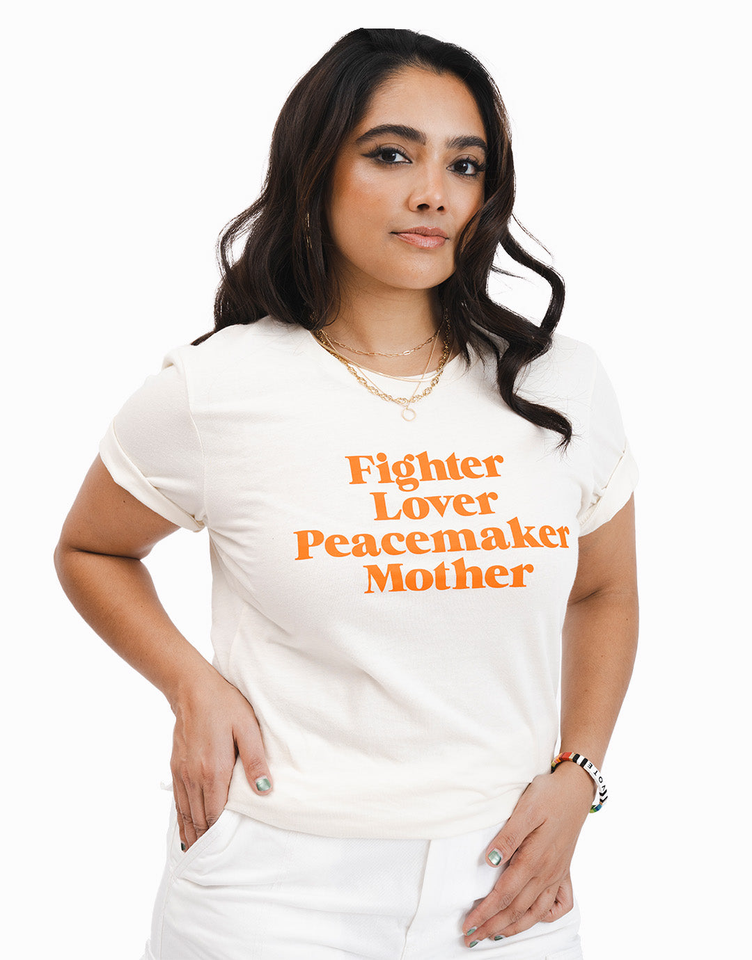 Fighter Lover Peacemaker Mother T-Shirt