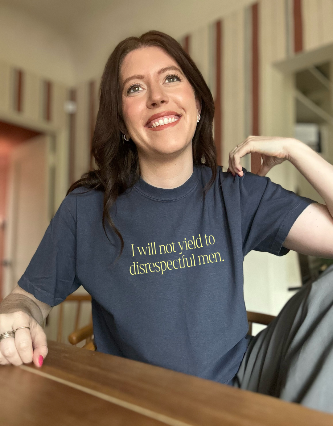 I Will Not Yield to Disrespectful Men T-Shirt