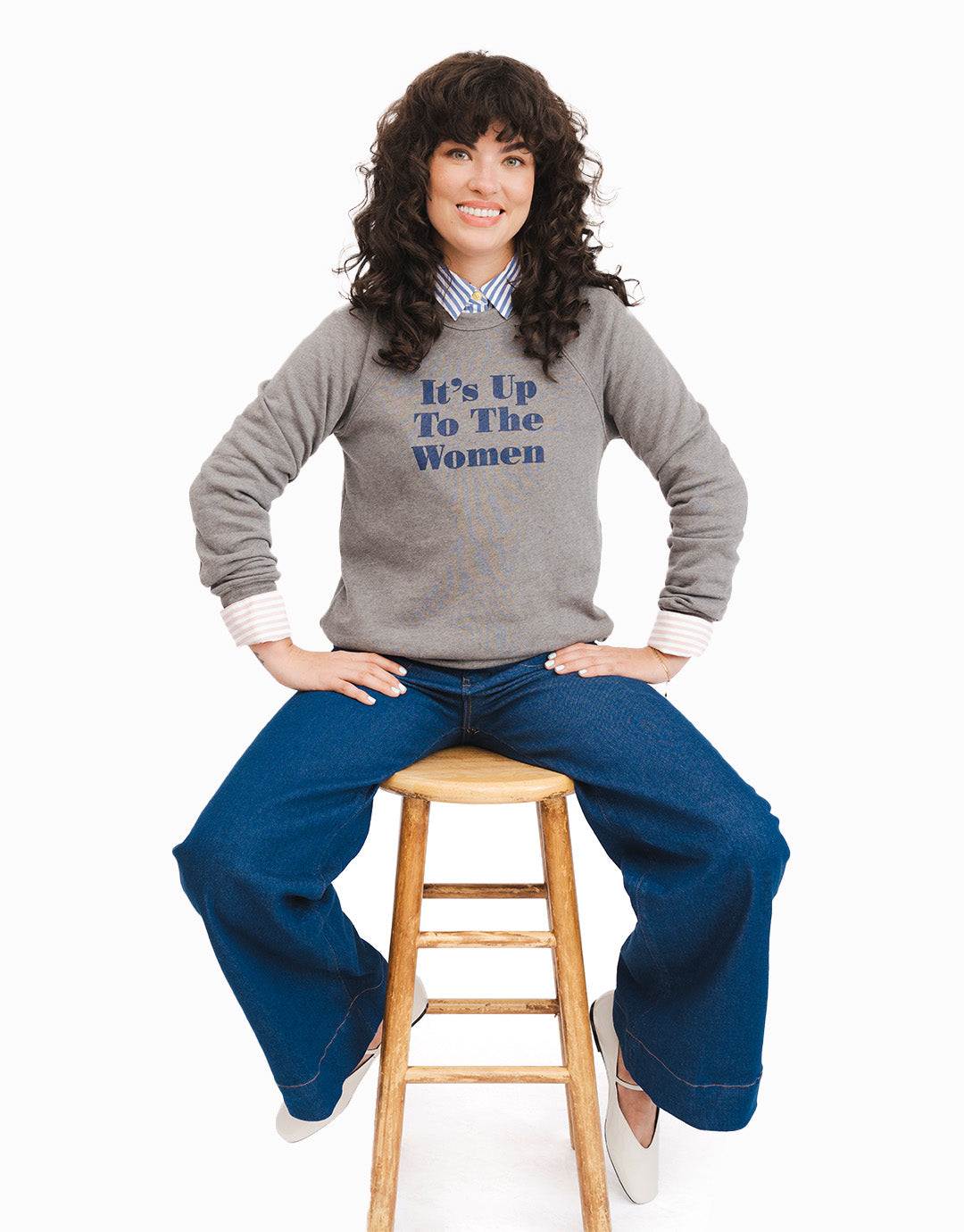 It's Up To The Women Sweatshirt - Grey