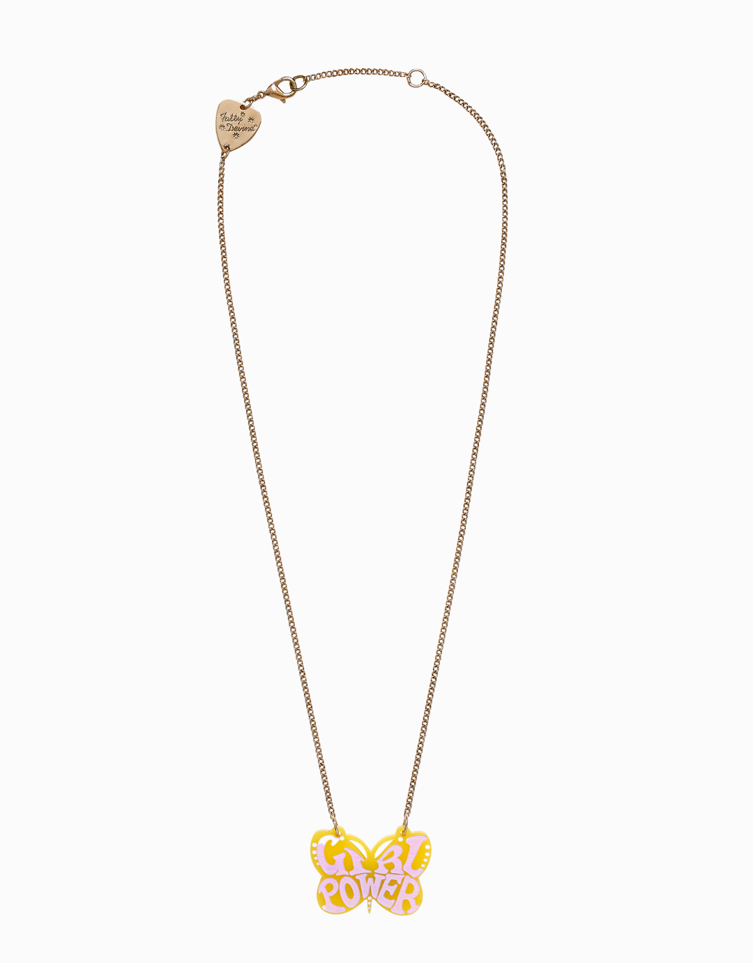 Girl Power Butterfly Necklace