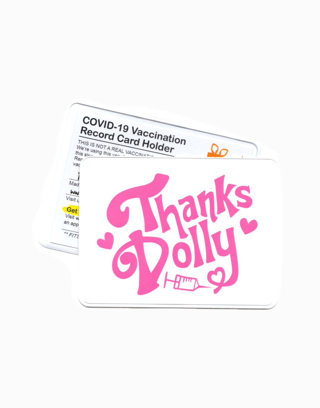 Thanks Dolly! Vaccination Card Holder