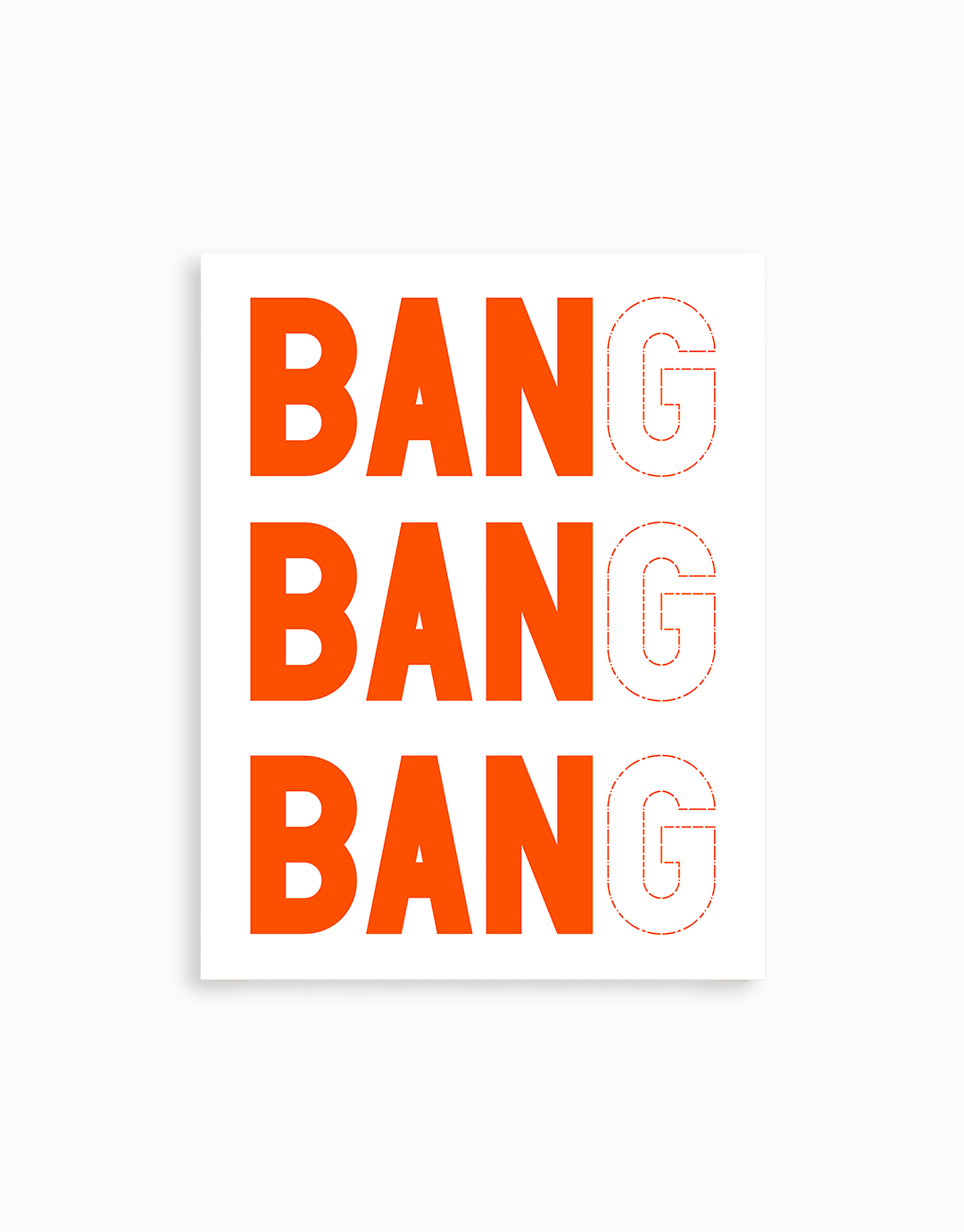Ban Ban Ban Sticker