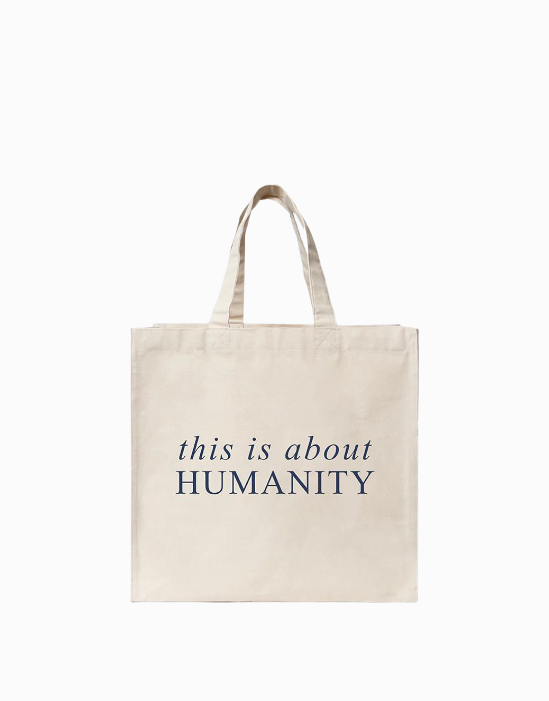 This is About Humanity Canvas Tote - Navy