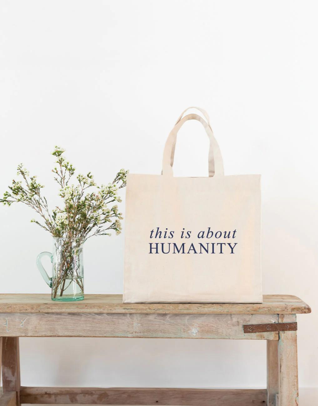This is About Humanity Canvas Tote - Navy