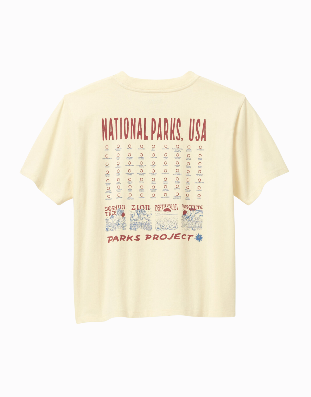 National Parks of the USA Fill In Boxy Tee