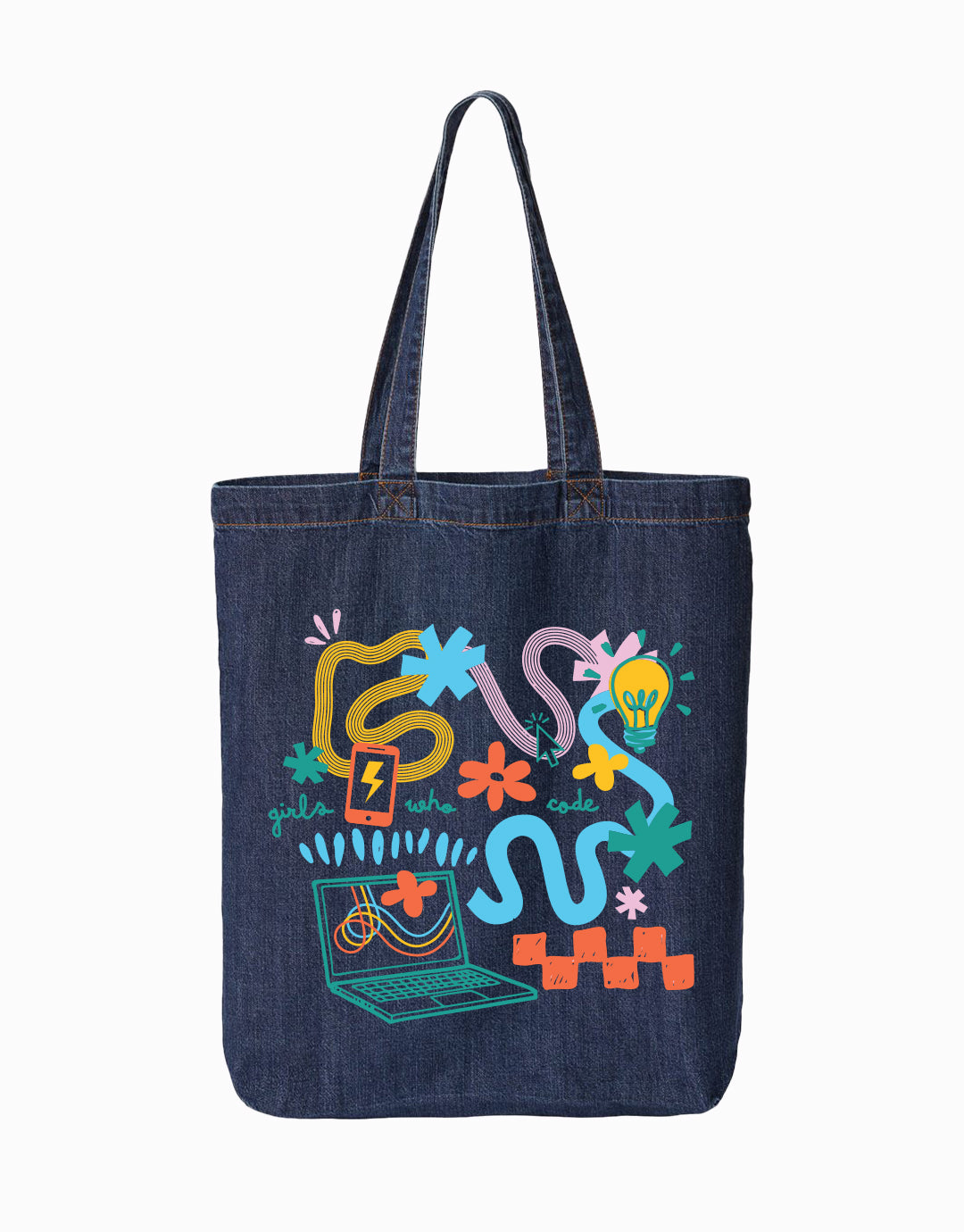 Girls Who Code Denim Bag