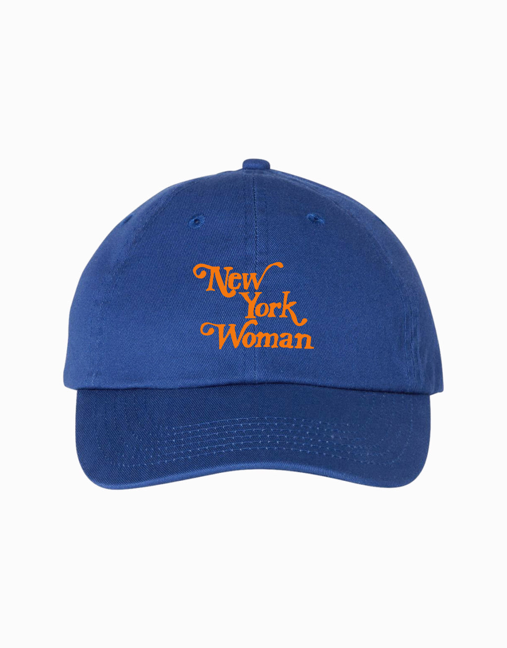 York Woman Hat Blue Orange