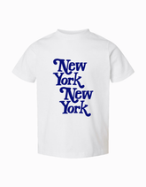 New York, New York Toddler & Youth Tee - White/Navy