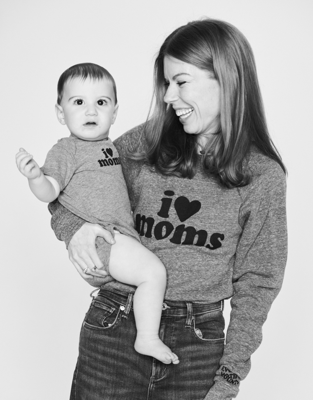 I Love Moms Onesie
