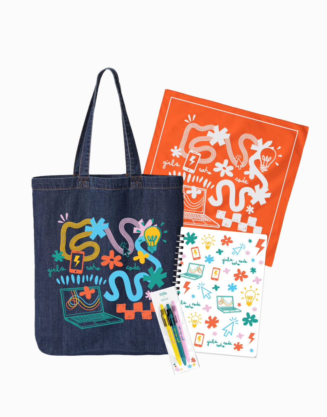 Girls Who Code Back To School Essentials w/Tote