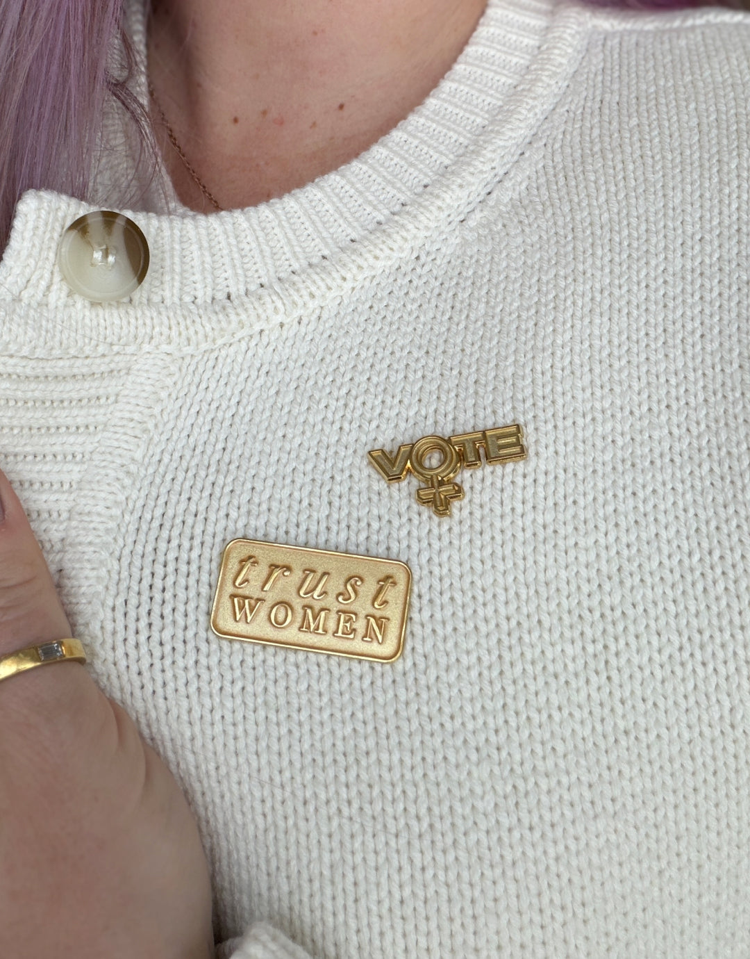 Trust Women Pin