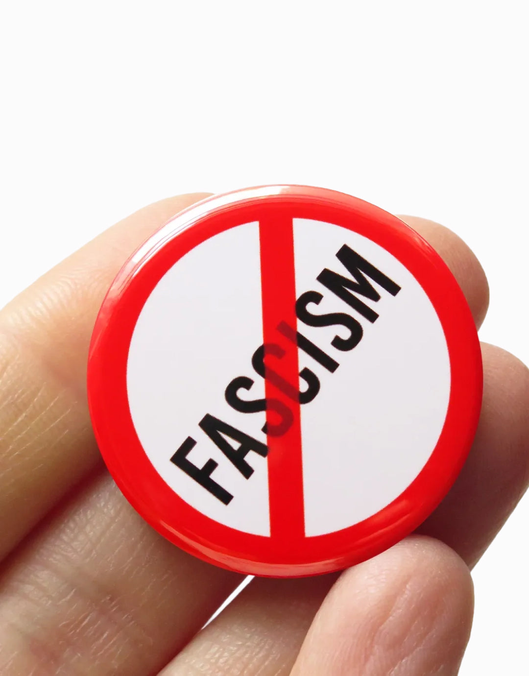 Stop Fascism Button