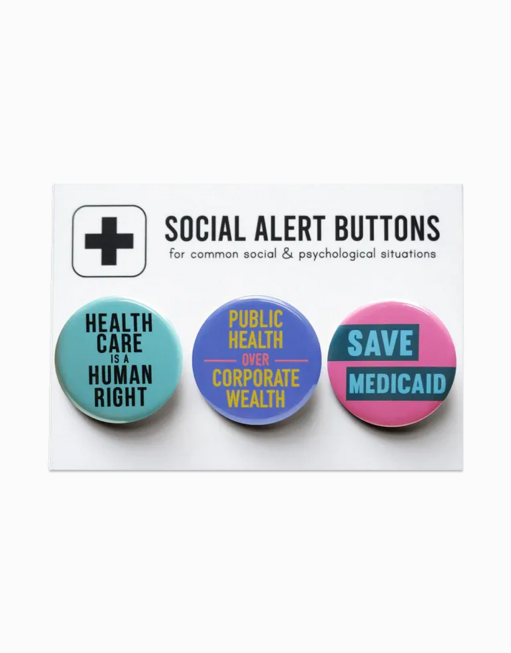 Heathcare Buttons 3 pack