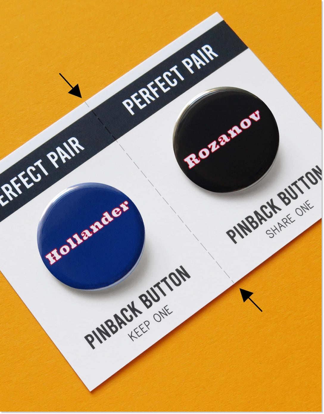Heated Rivalry Button Set