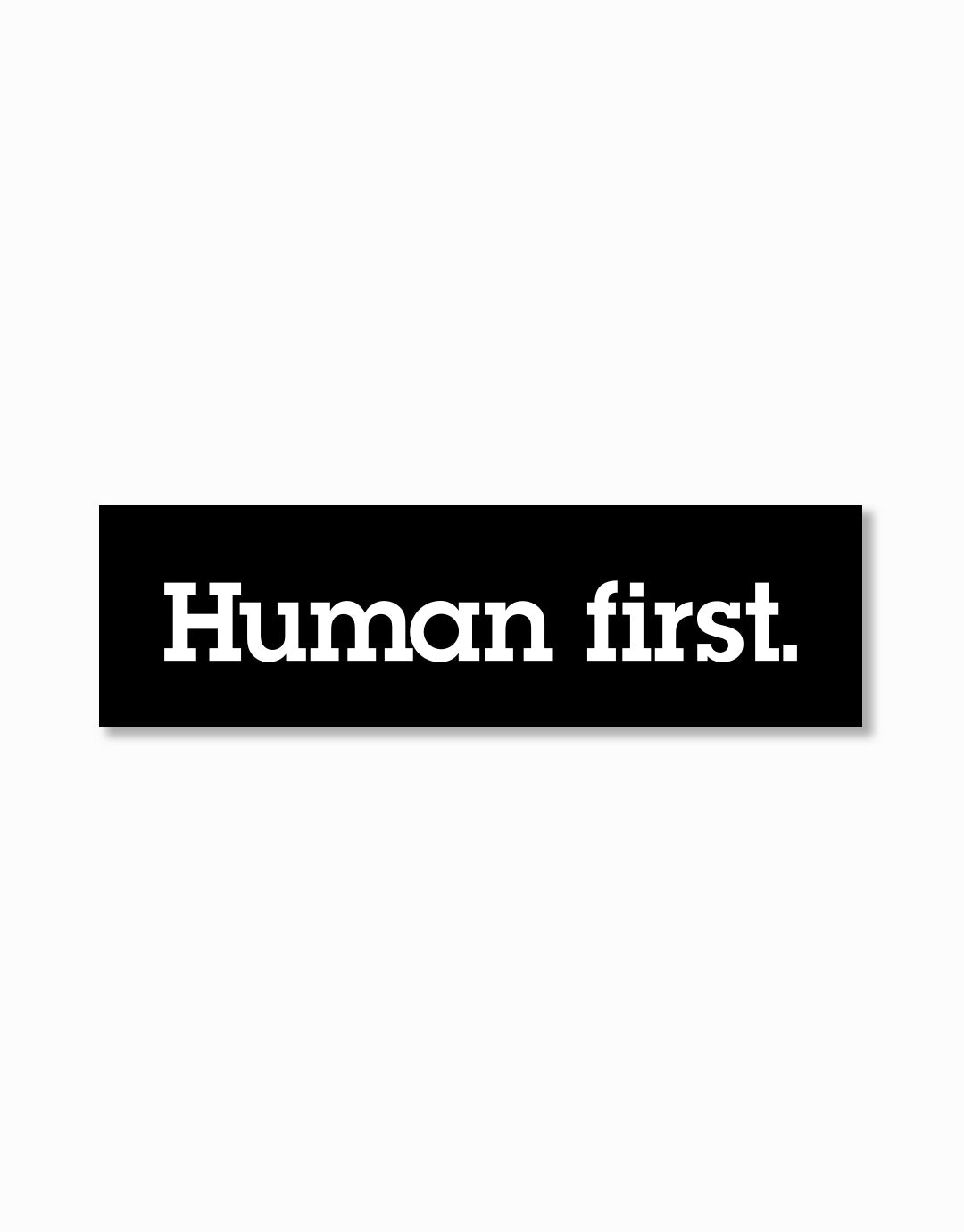 Human First Sticker