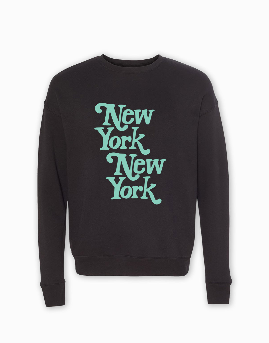 New York, New York Sweatshirt - Black/Mint