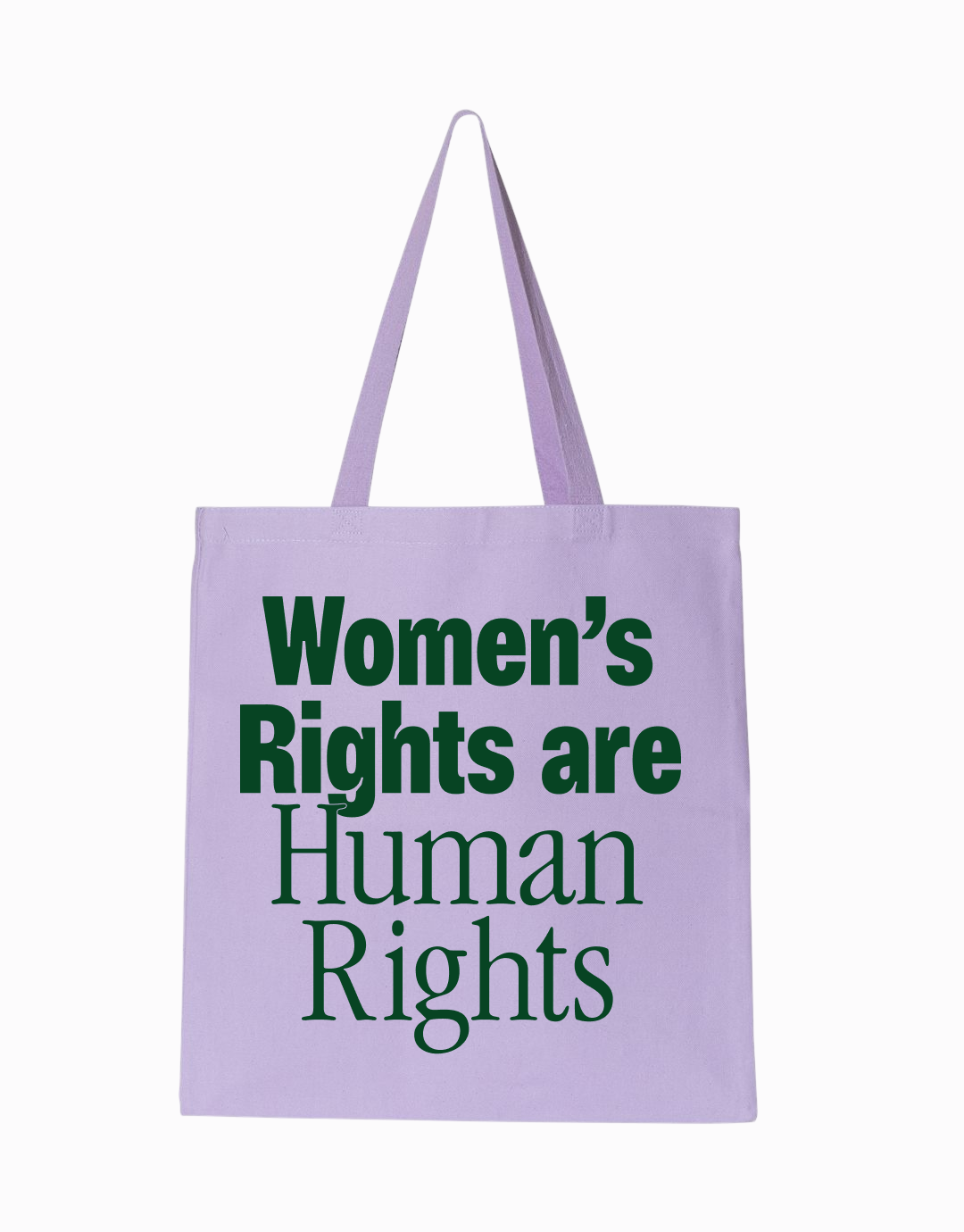 Women's Rights are Human Rights Tote Bag - Lavender