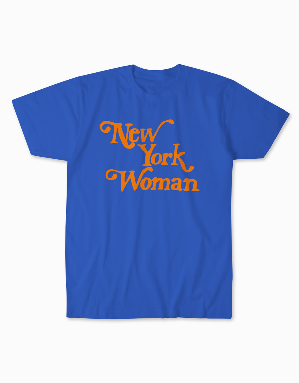York Woman Tee Blue Orange