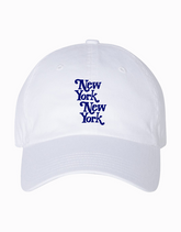 New York, New York Hat - White/Navy