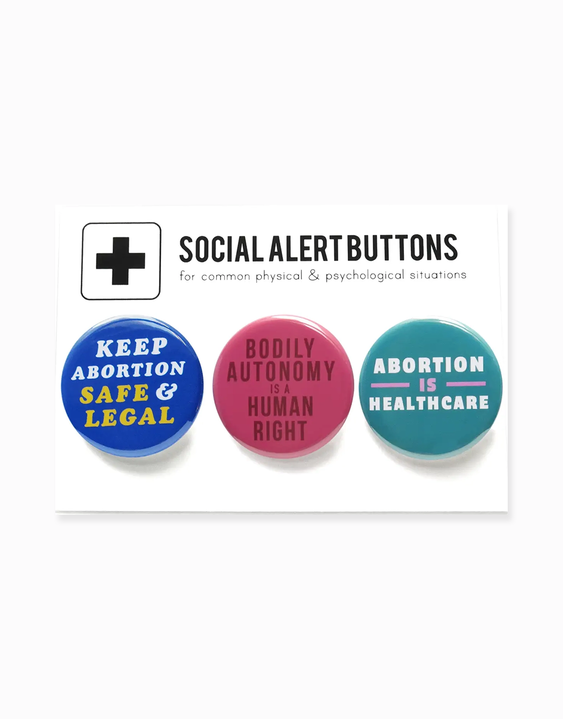 Abortion Rights Button 3 Pack