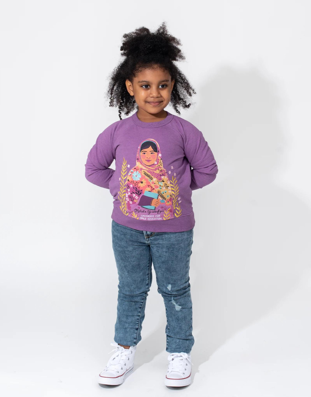 Malala Yousafzai Embroidered Trailblazer Sweatshirt