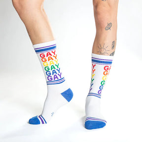 Gay Ribbed Gym Socks