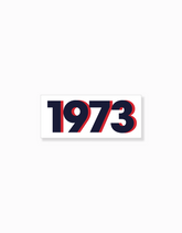 1973 Retro Sticker- White