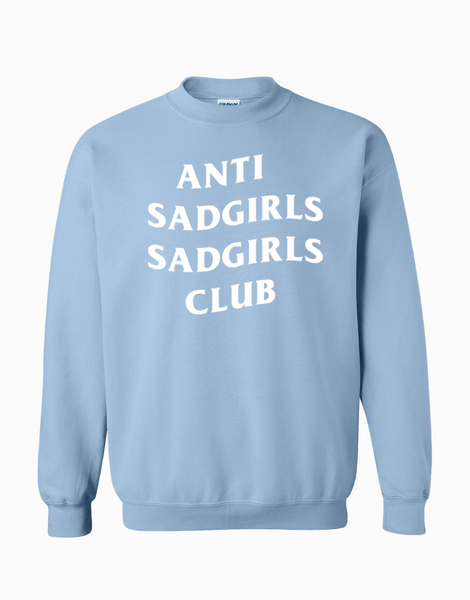 Sad girl sweatshirt discount