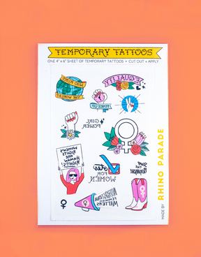 Feminist Temporary Tattoo Pack