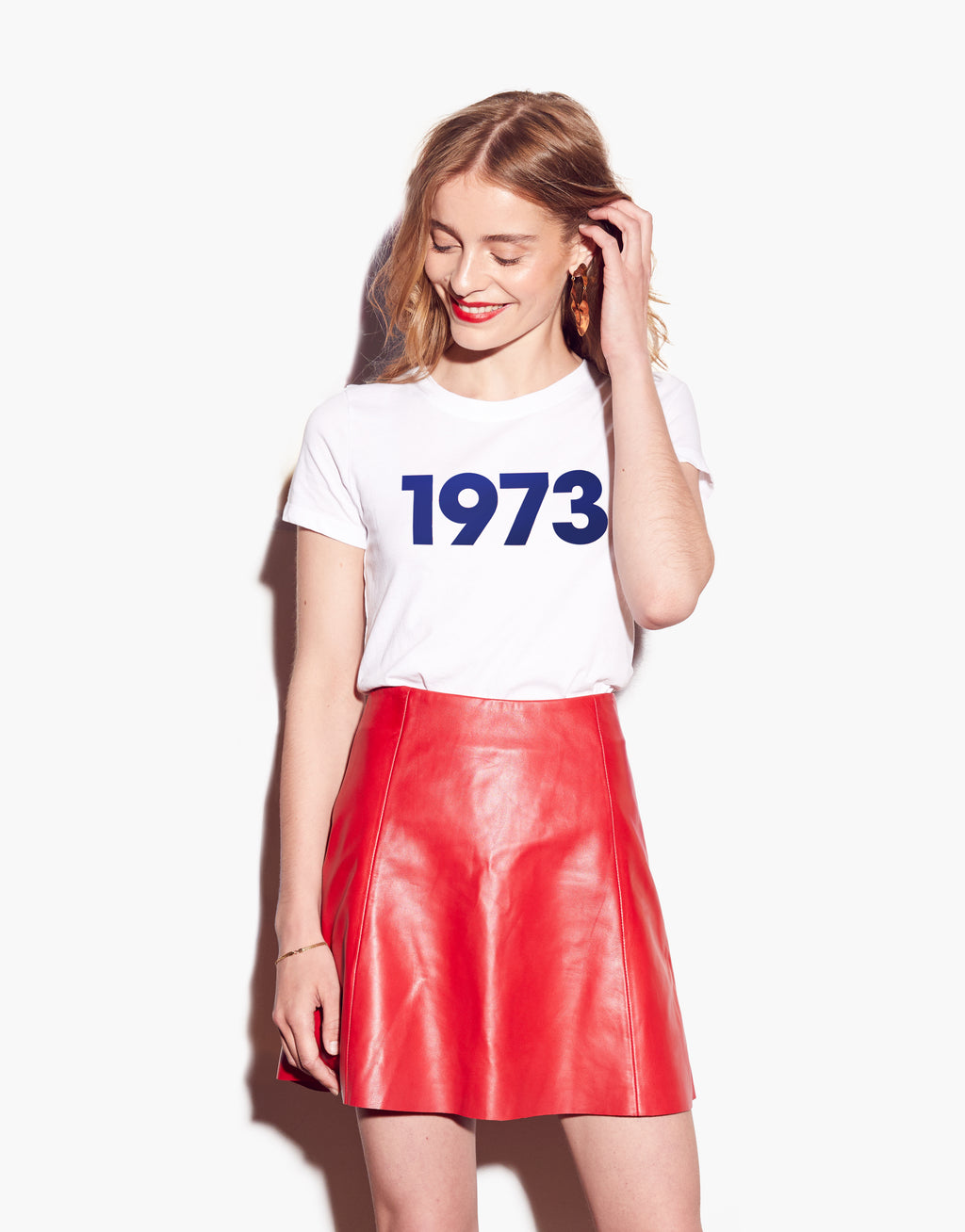 Classic 1973 Tee White Navy