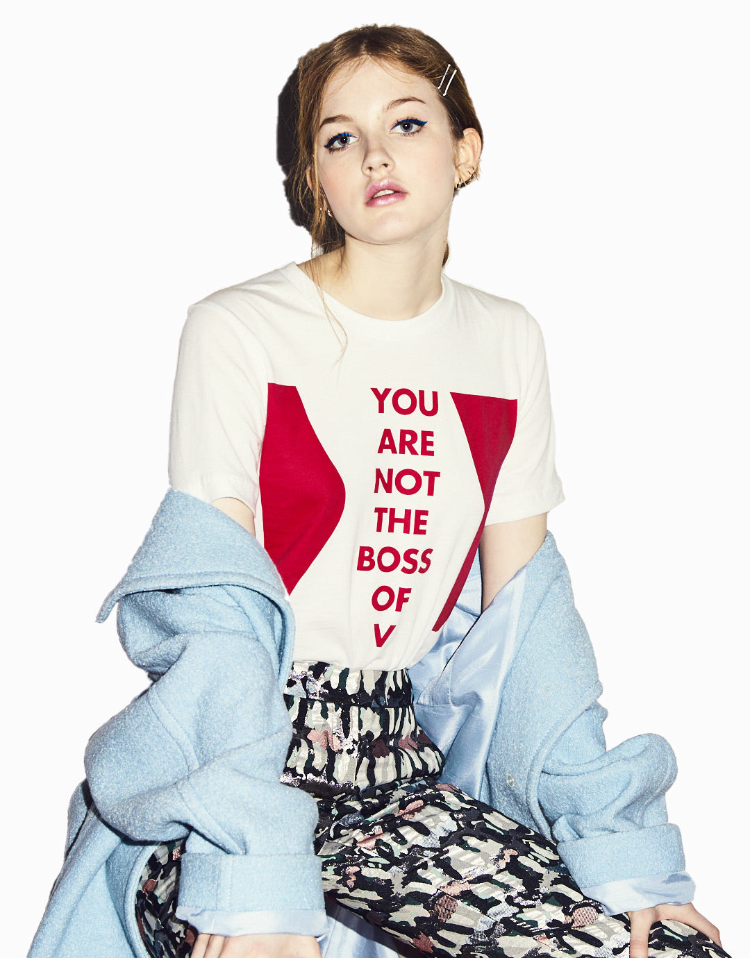 You are Not the Boss of V T-Shirt - Red