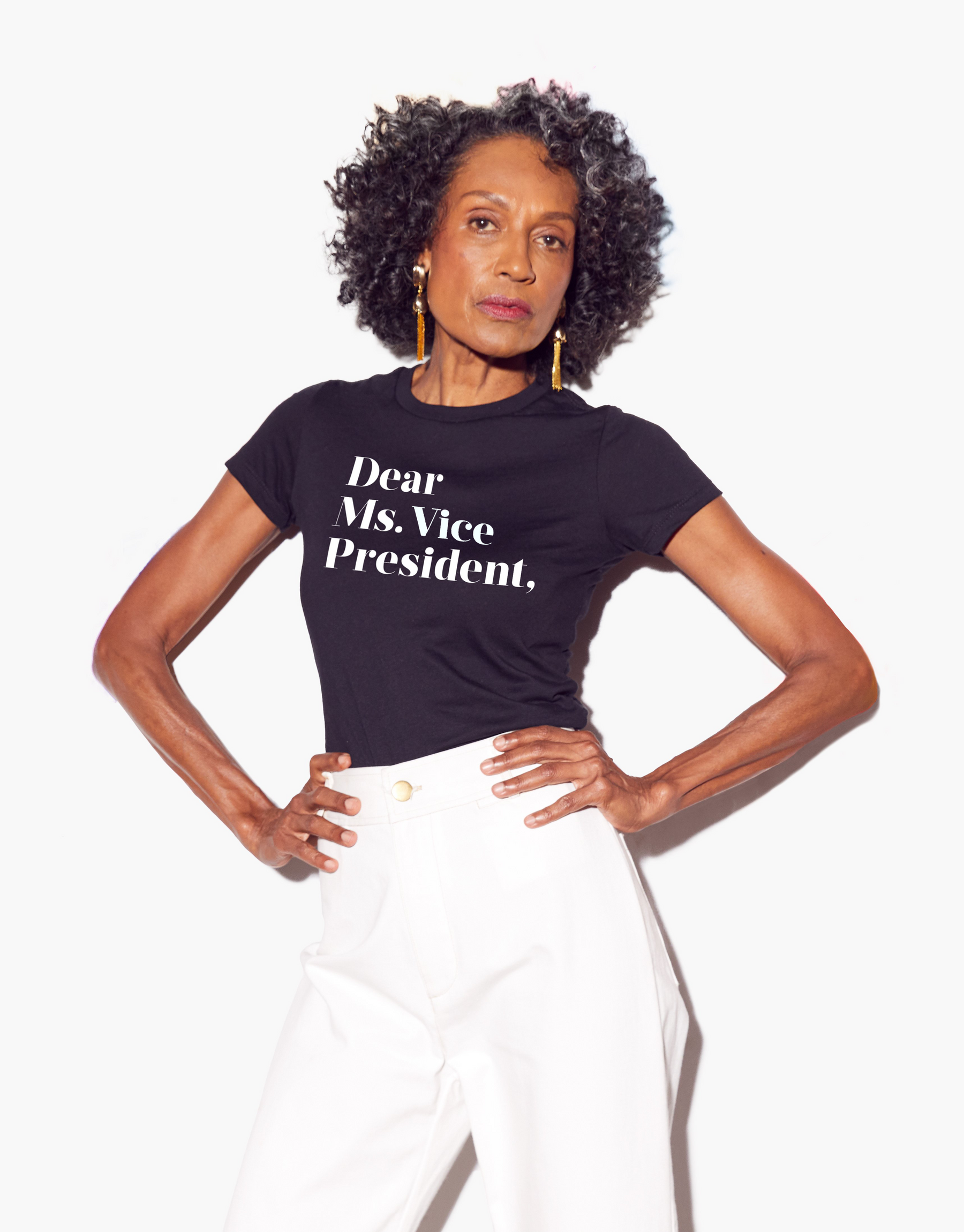 Dear Ms. Vice President Tee - Black/White