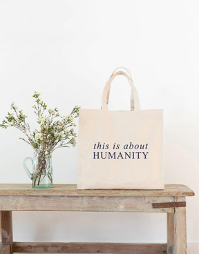 This is About Humanity Canvas Tote - Navy