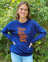 New York, New York Sweatshirt - Blue/Orange