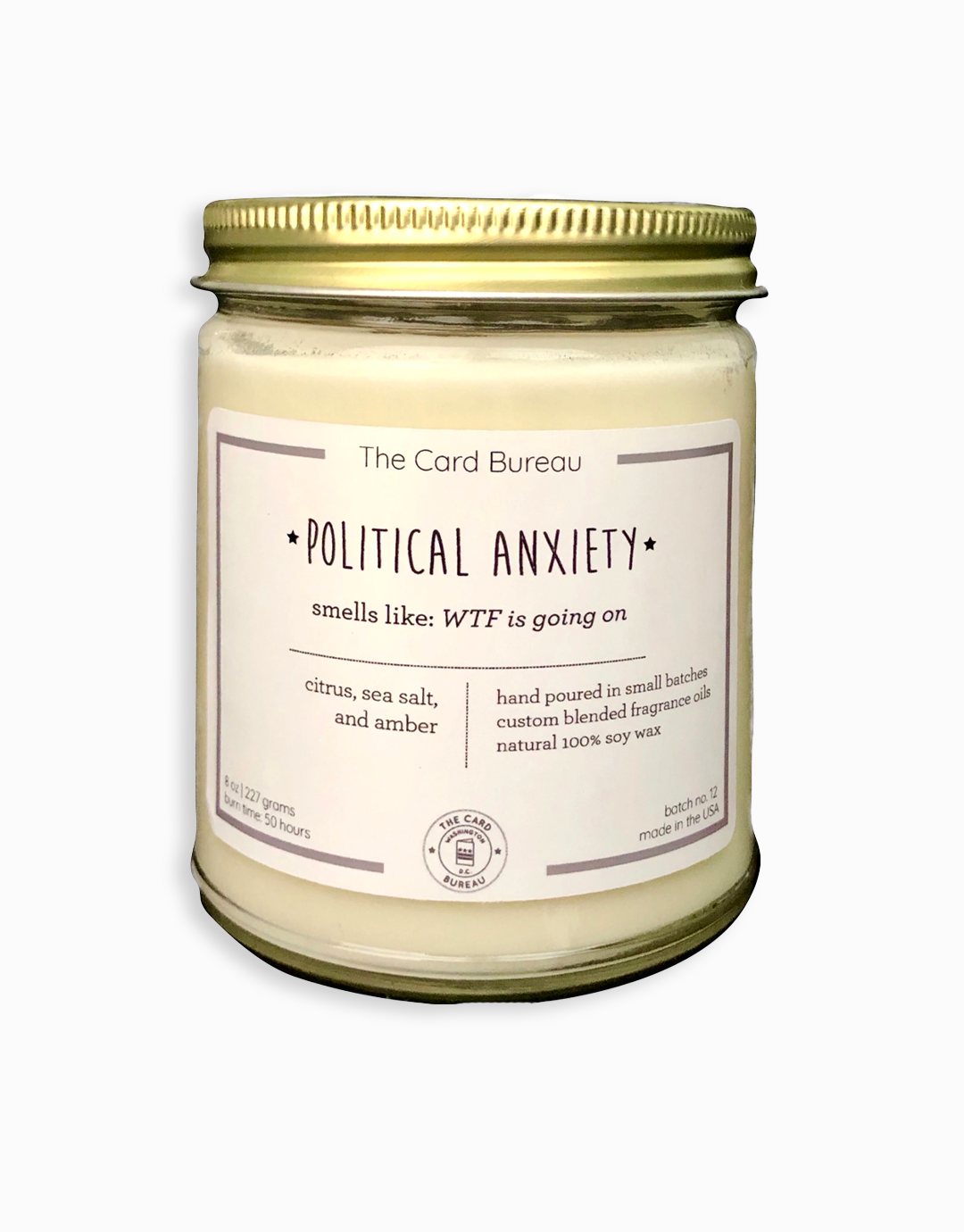 Political Anxiety Candle