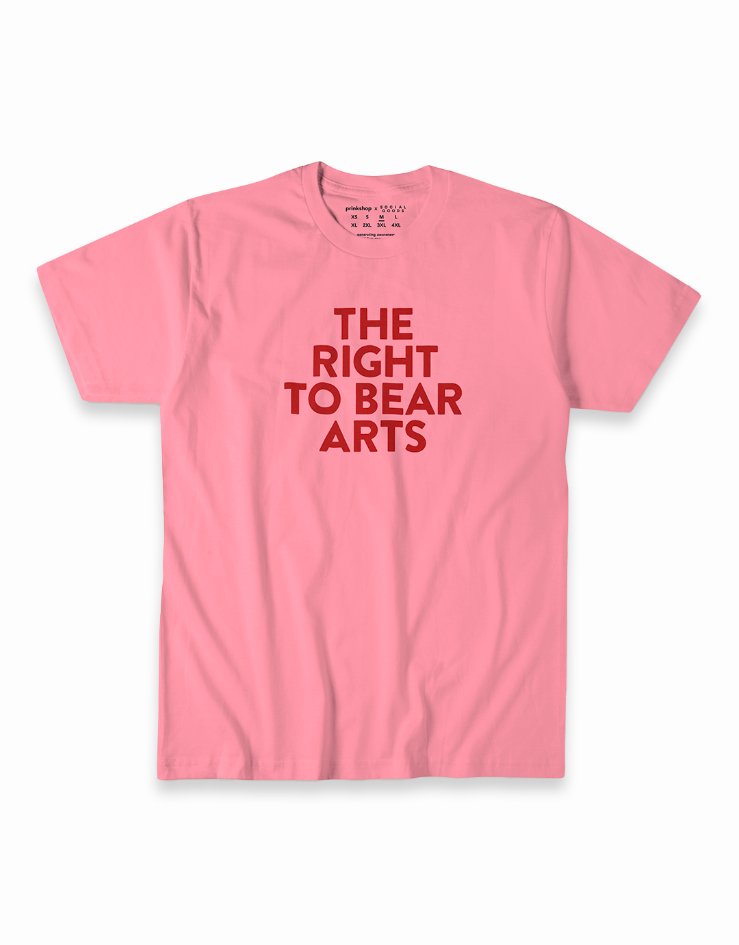 The Right to Bear Arts Tee - Pink